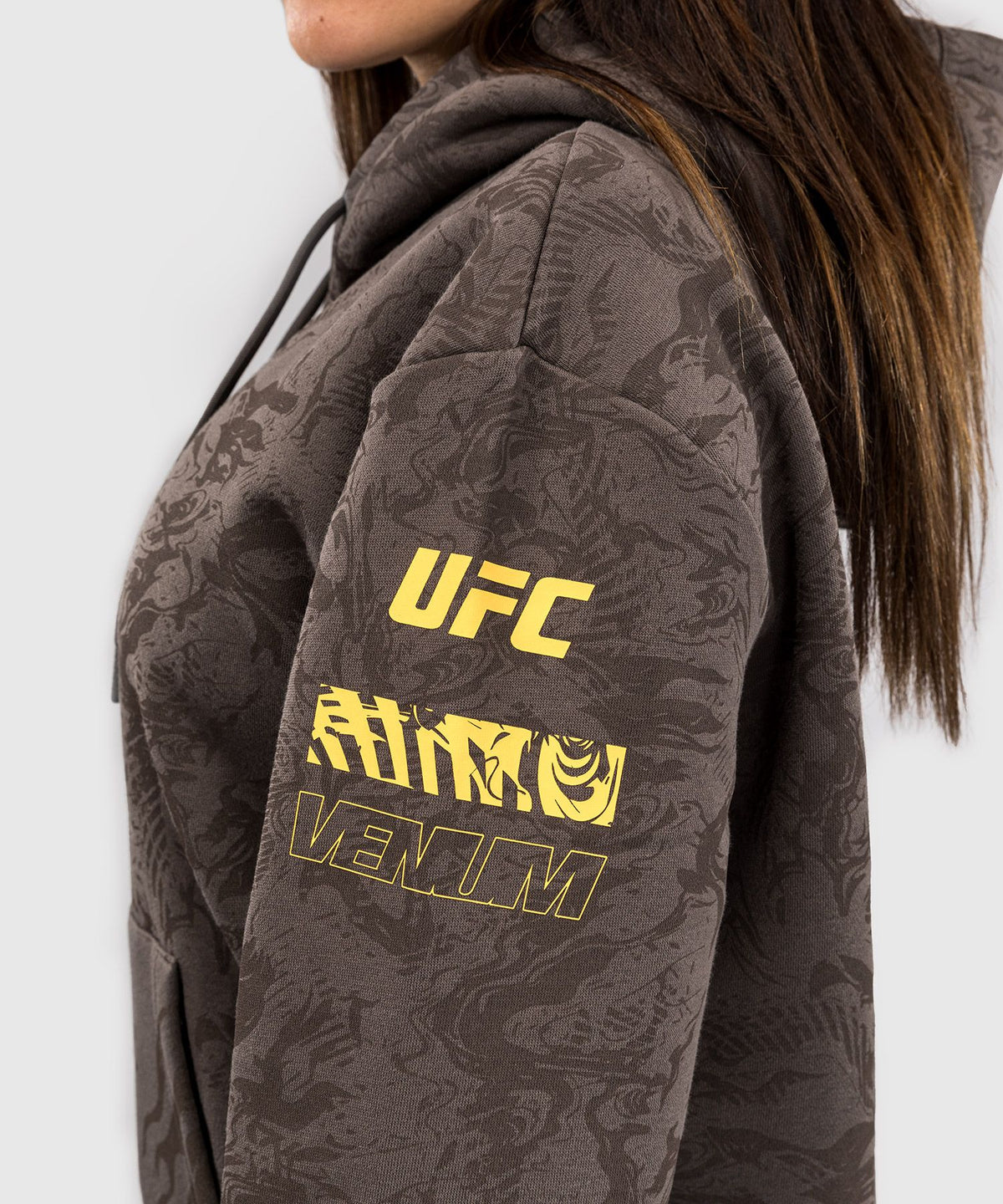 UFC Fusion by Venum Fight Week Women's Pullover Hoodie - Earthen Brown