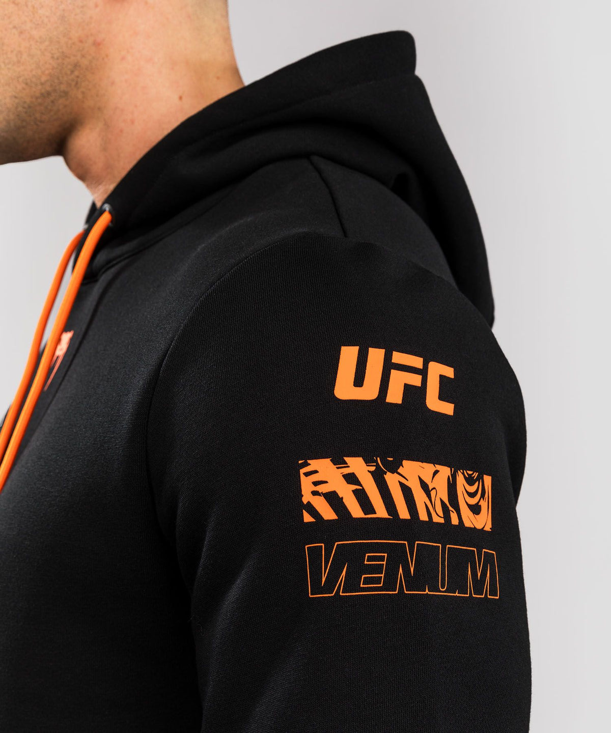 Men's UFC Zenith by Venum Black Authentic Fight Week Pullover Hoodie