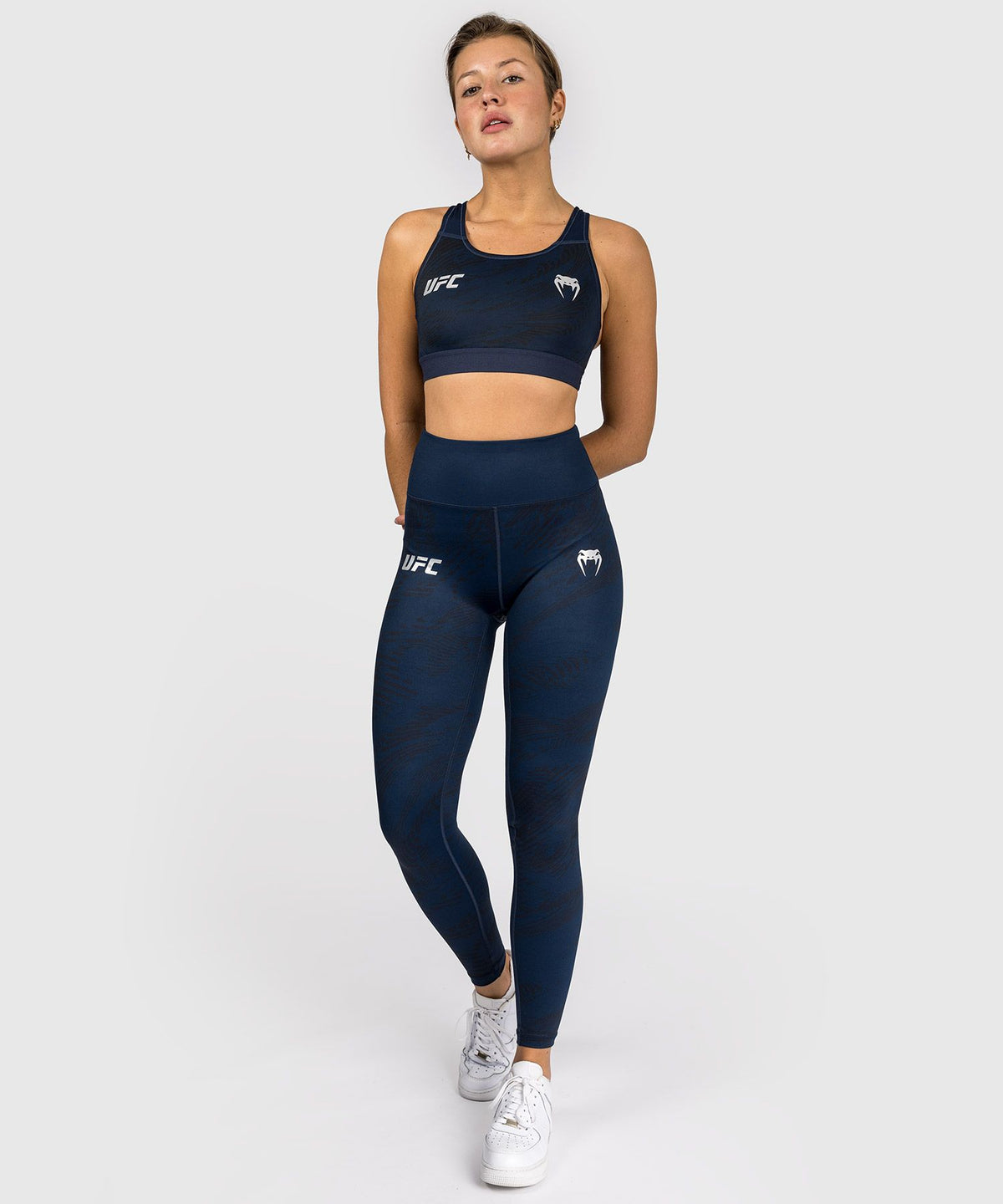 UFC Fusion by Venum Fight Week Women's Sports Bra - Oceanic Blue