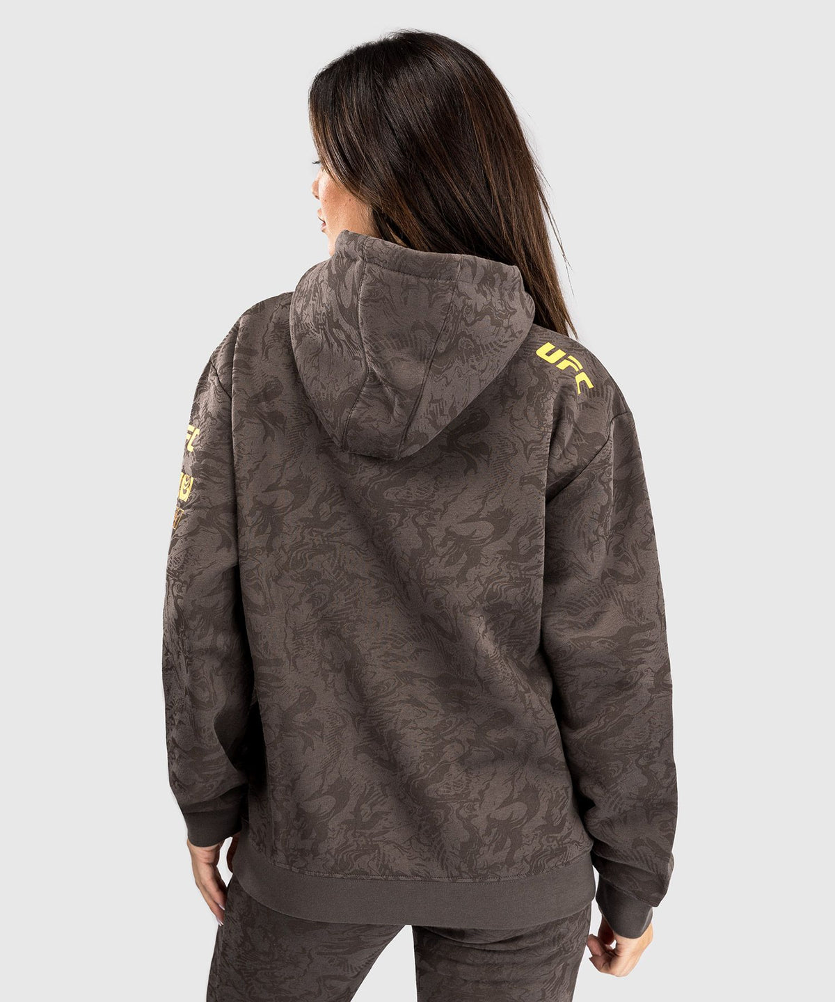 UFC Fusion by Venum Fight Week Women's Pullover Hoodie - Earthen Brown