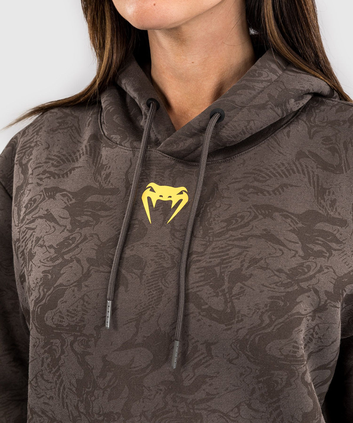 UFC Fusion by Venum Fight Week Women's Pullover Hoodie - Earthen Brown