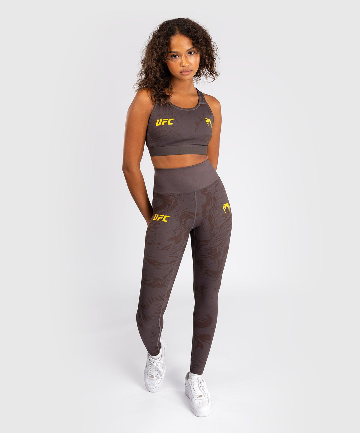 UFC Fusion by Venum Fight Week Women's Performance Tight - Earthen Brown