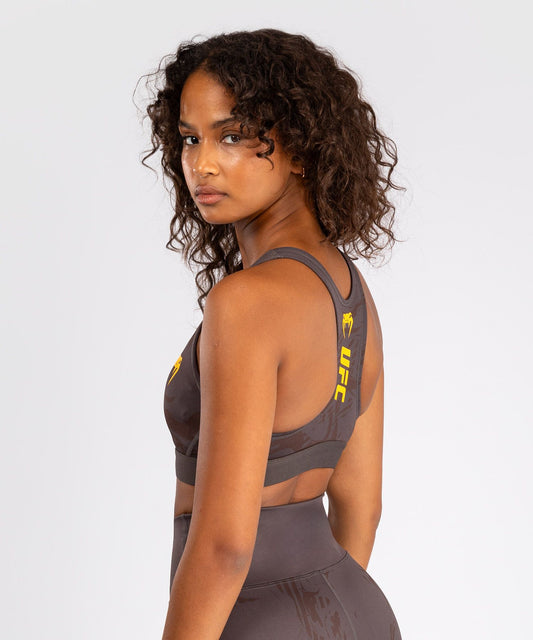 UFC Fusion by Venum Fight Week Women's Sports Bra - Earthen Brown