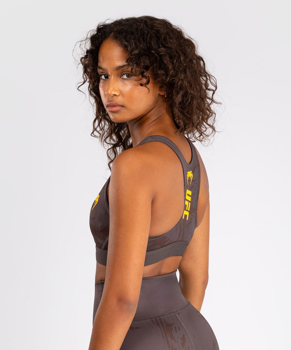 UFC Fusion by Venum Fight Week Women's Sports Bra - Earthen Brown