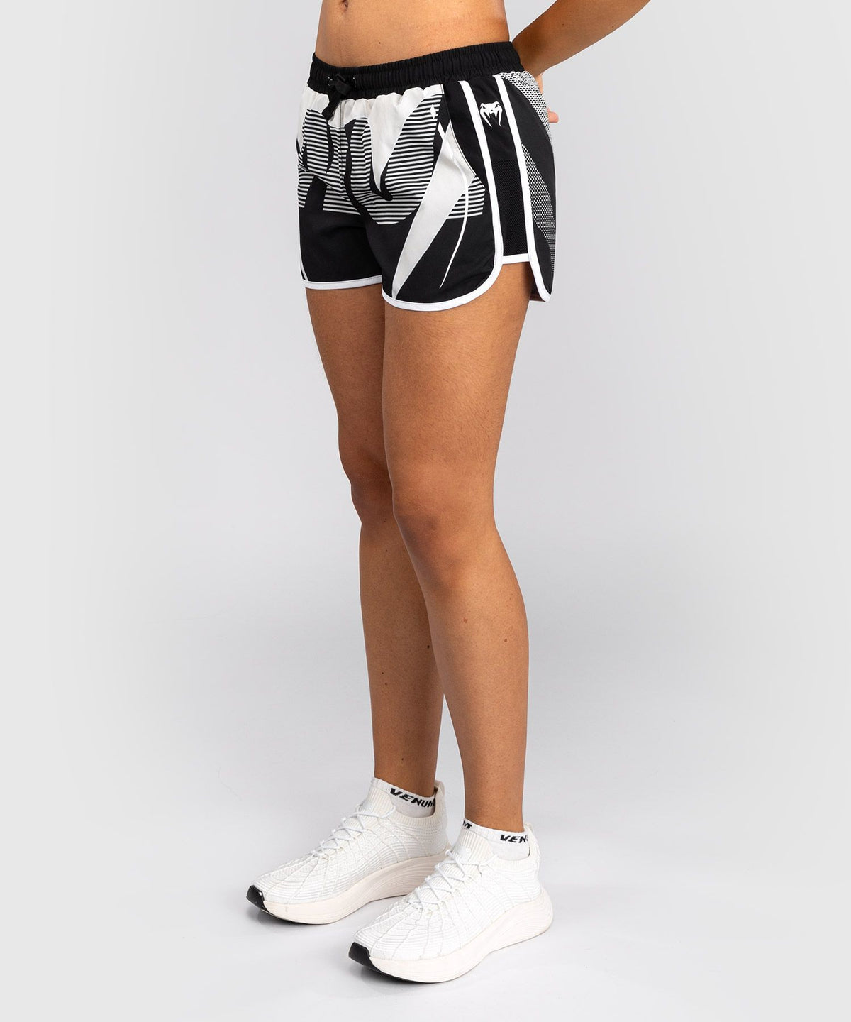 Venum Adrenaline Women's Training Shorts - Black/ Ivory