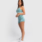 Venum Graffiti Women's Compression Shorts - Aqua
