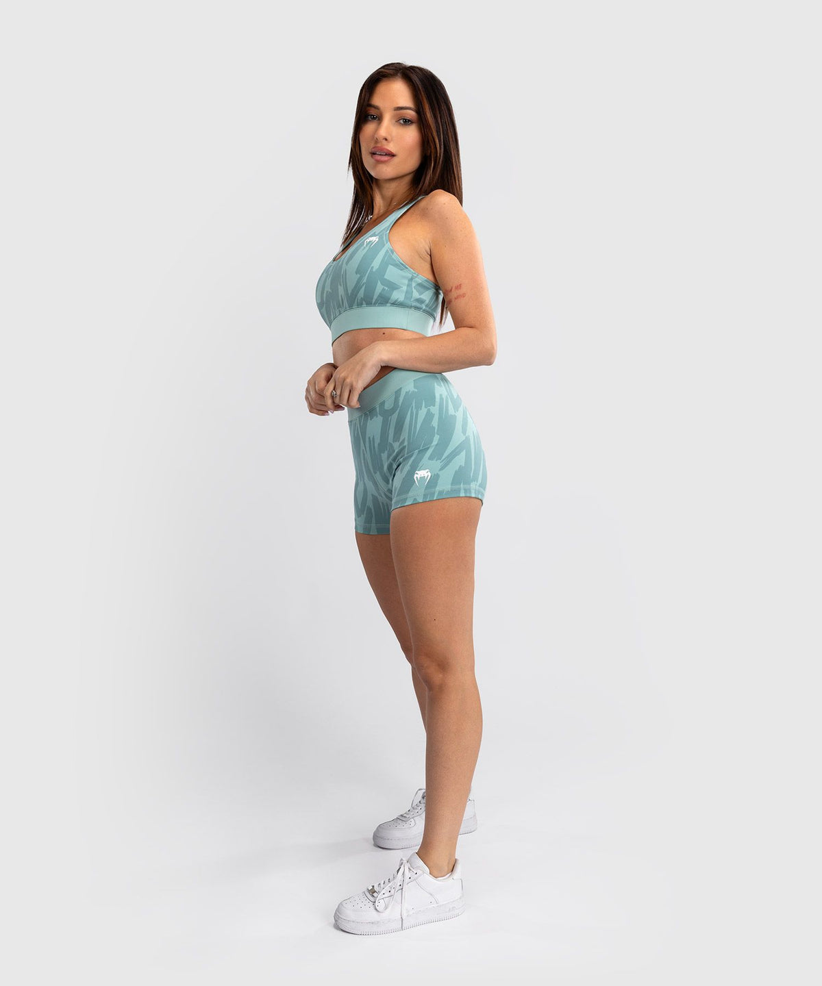 Venum Graffiti Women's Compression Shorts - Aqua