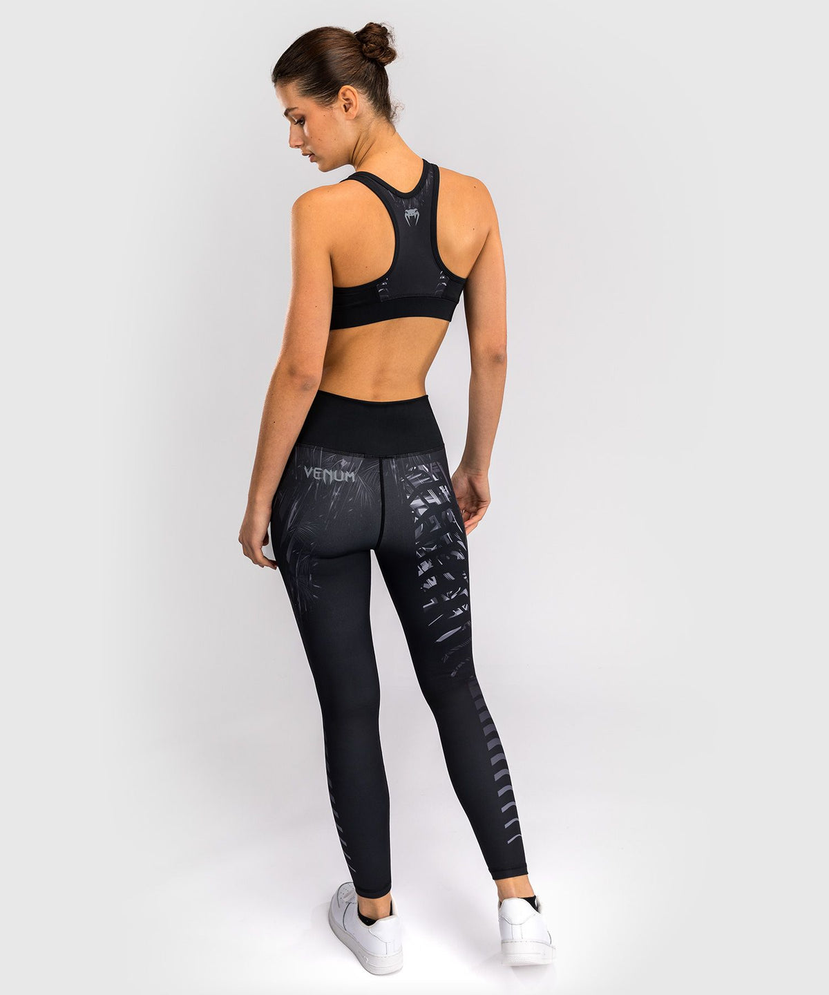 Venum Tiger Women's Sports Bra - Black/Silver
