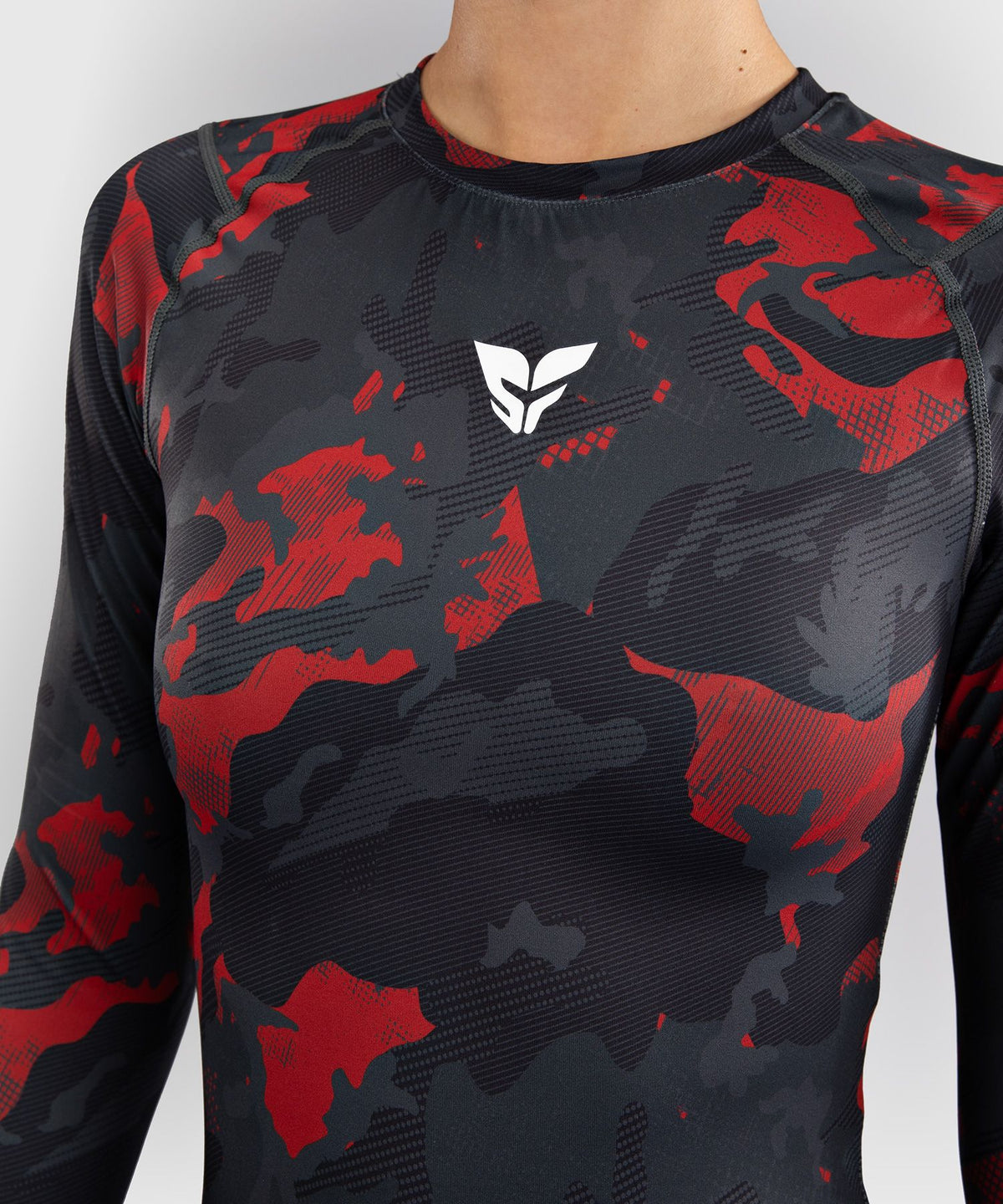 Venum x Sophia Rose Women's Long Sleeve Rashguard - Urban Red Camo
