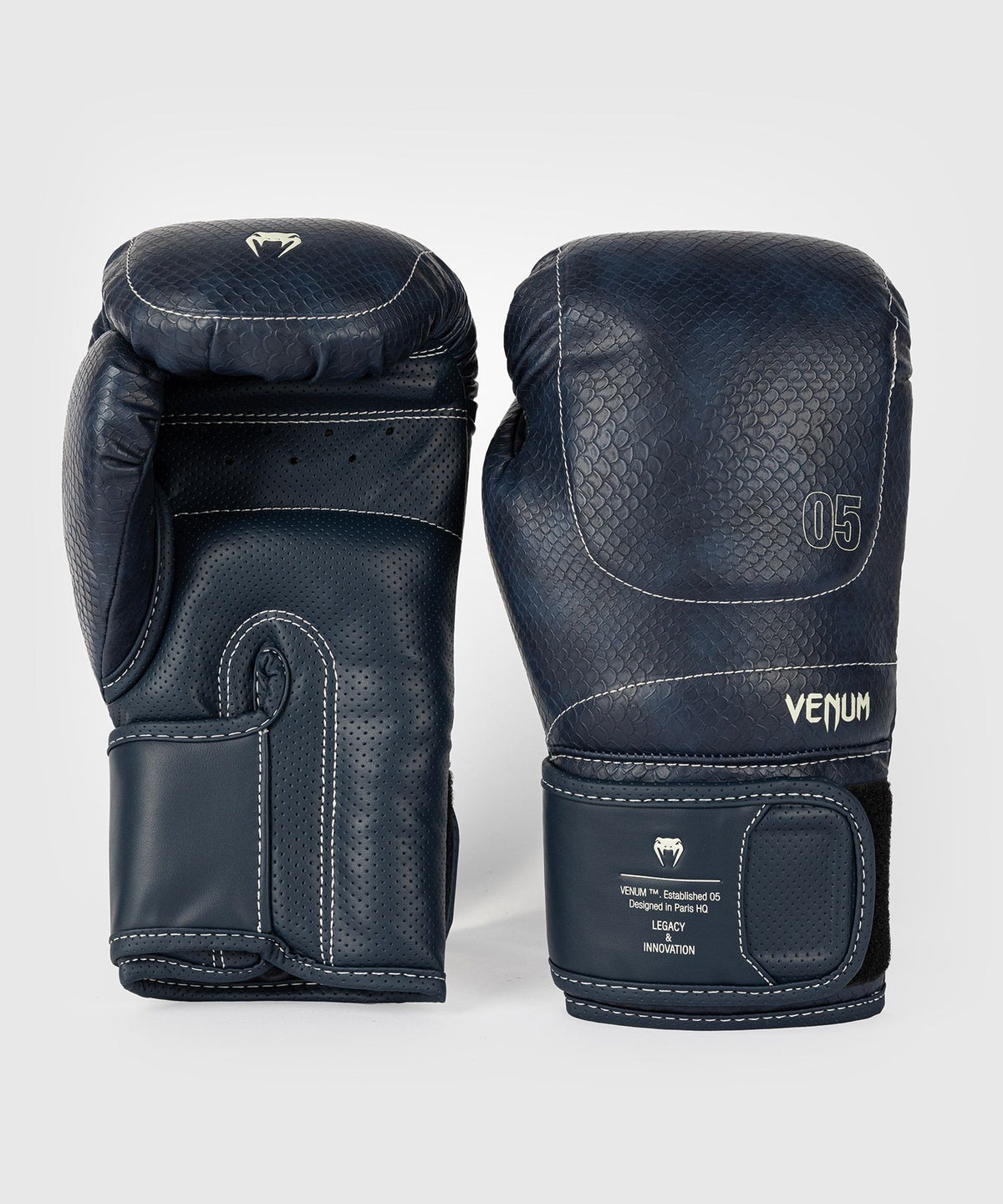 Venum Impact Evo Scales Boxing Gloves - Midnight Blue