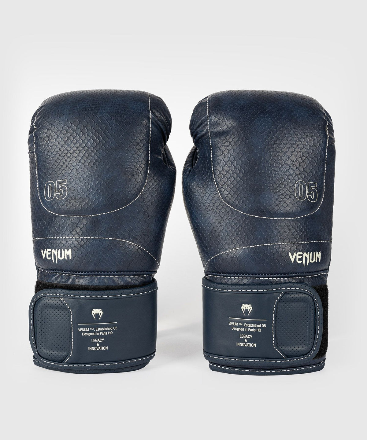 Venum Impact Evo Scales Boxing Gloves - Midnight Blue