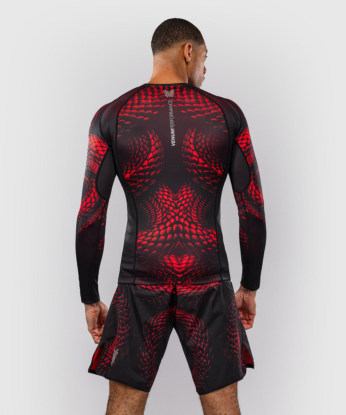 Venum Matupa Long Sleeve Rashguard - Black/Red/Silver