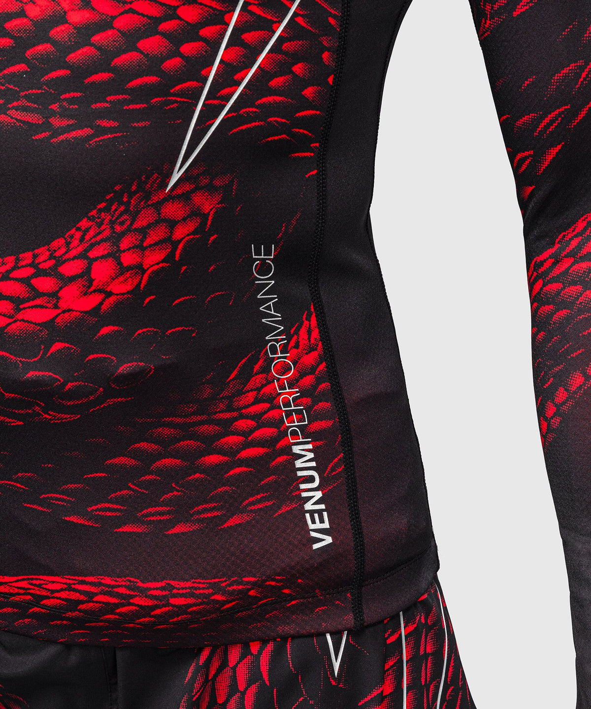 Venum Matupa Long Sleeve Rashguard - Black/Red/Silver