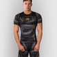 Venum Matupa Short Sleeve Rashguard - Black/Grey/Gold