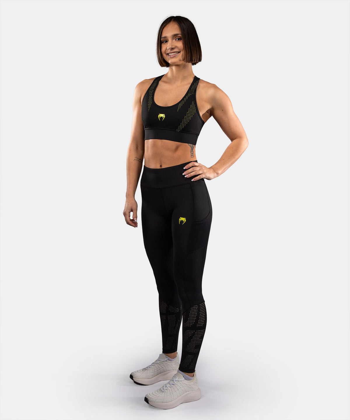 Venum Lazer Women's Sports Bra - Black/Yellow