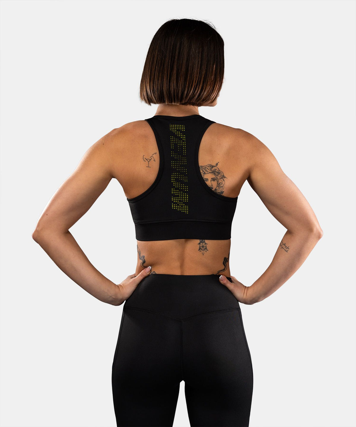 Venum Lazer Women's Sports Bra - Black/Yellow