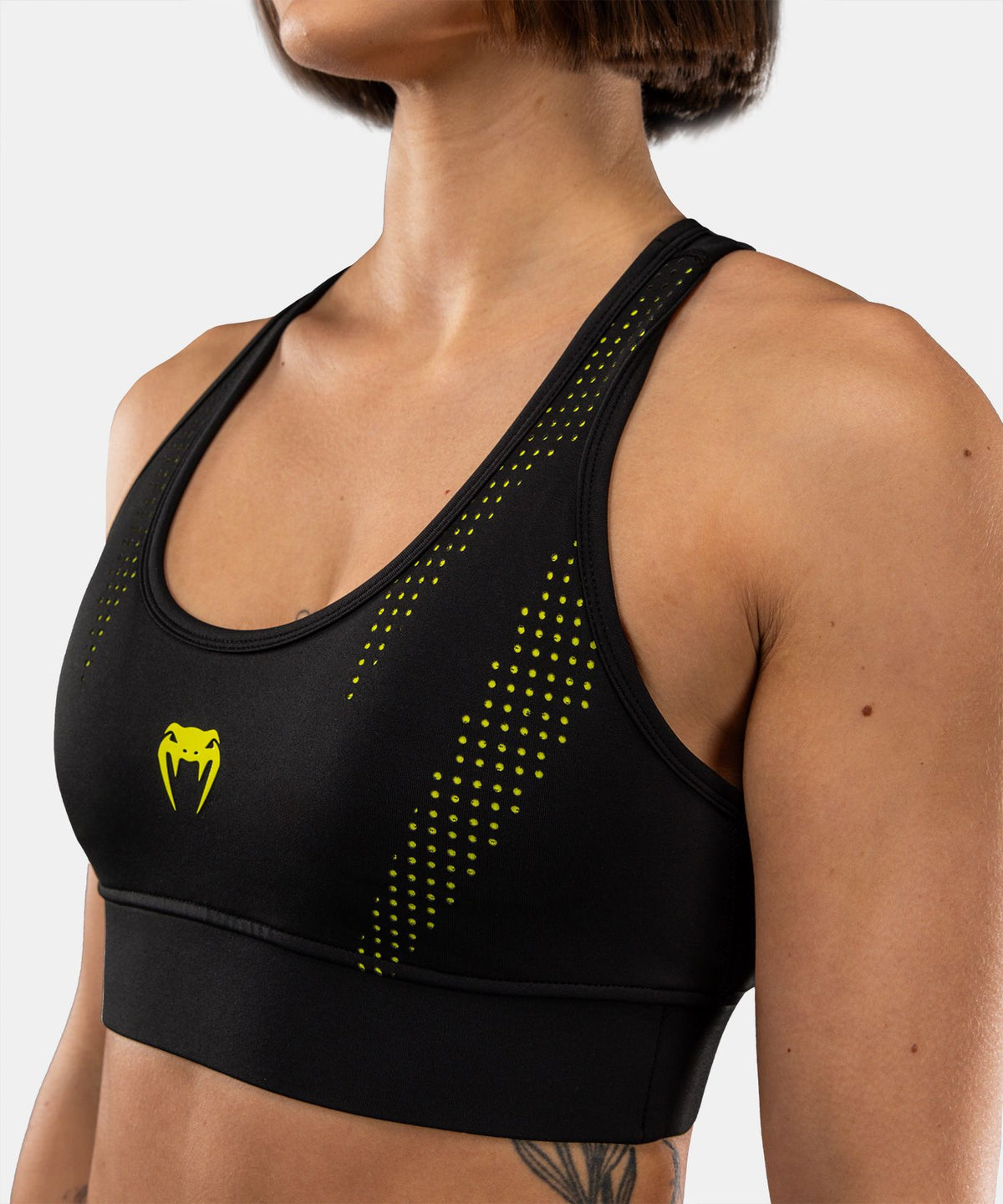 Venum Lazer Women's Sports Bra - Black/Yellow
