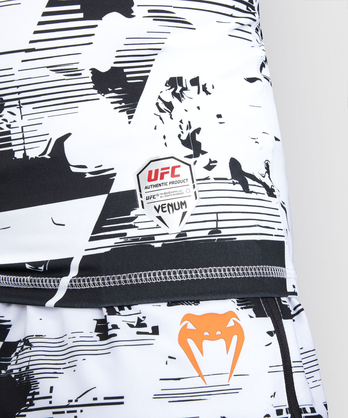 Men's UFC Zenith by Venum White Authentic Fight Week Performance Long Sleeve Rashguard