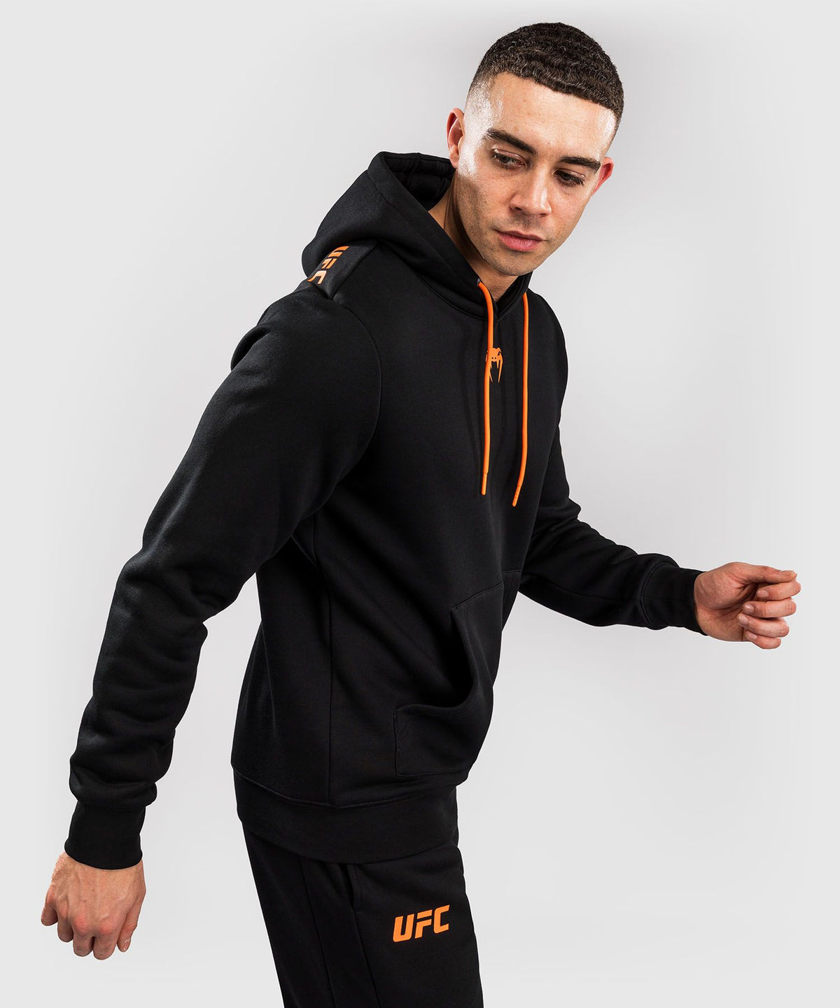 Men's UFC Zenith by Venum Black Authentic Fight Week Pullover Hoodie