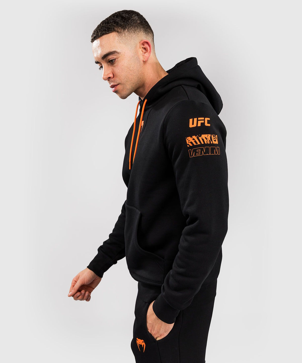 Men's UFC Zenith by Venum Black Authentic Fight Week Pullover Hoodie