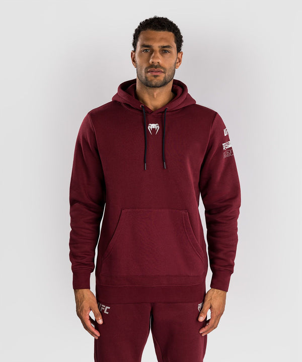 Men's UFC Zenith by Venum Burgundy Authentic Fight Week Pullover Hoodie